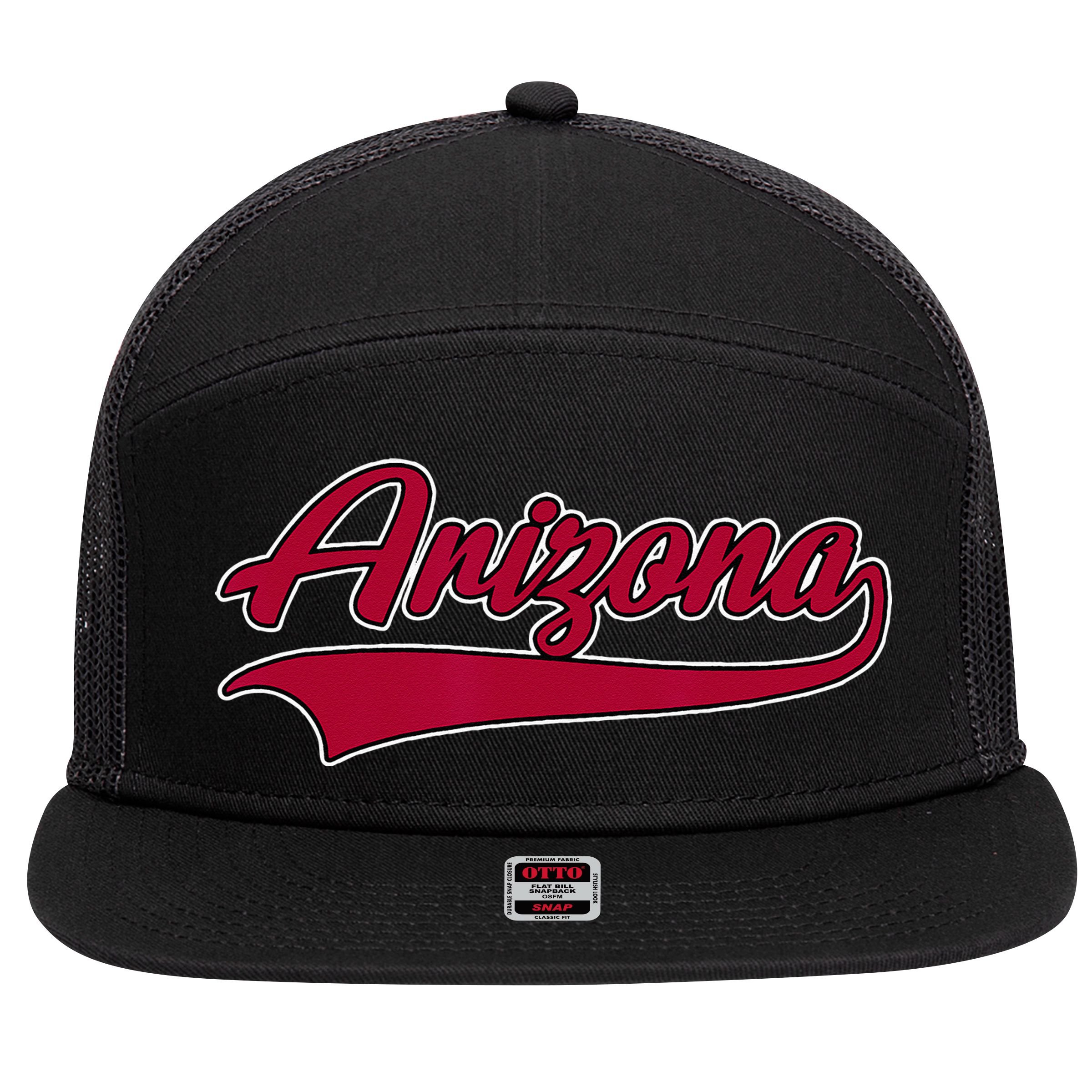 Arizona AZ Throwback 7 Panel Mesh Trucker Snapback Hat