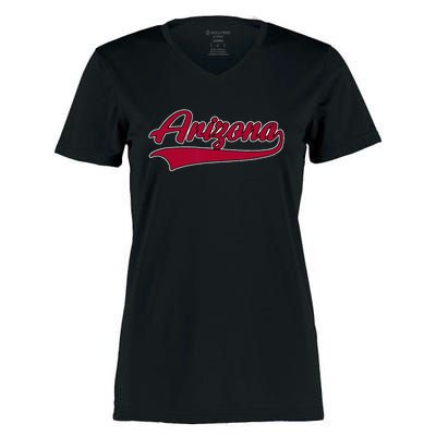 Arizona AZ Throwback Women's Momentum V-Neck T-Shirt