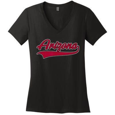 Arizona AZ Throwback Women's V-Neck T-Shirt