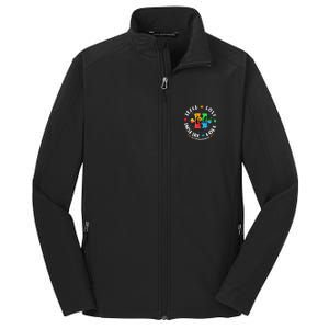 Autism Awareness Teacher, Teach Hope Love Inspire Core Soft Shell Jacket