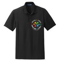 Autism Awareness Teacher, Teach Hope Love Inspire Dry Zone Grid Polo