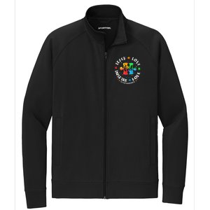 Autism Awareness Teacher, Teach Hope Love Inspire Stretch Full-Zip Cadet Jacket