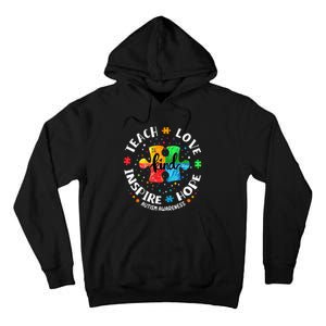 Autism Awareness Teacher, Teach Hope Love Inspire Tall Hoodie