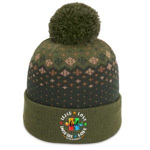 Autism Awareness Teacher, Teach Hope Love Inspire The Baniff Cuffed Pom Beanie