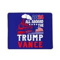 All Aboard The Trump Train 2024 Usa Flag Trump Vance 2024 Mousepad