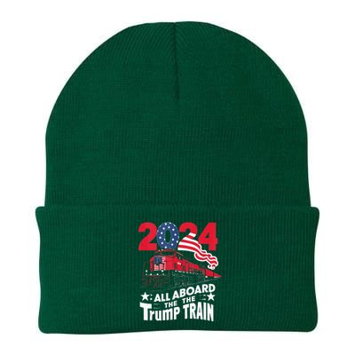 All Aboard The Trump Train Knit Cap Winter Beanie