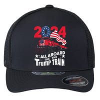 All Aboard The Trump Train Flexfit Unipanel Trucker Cap