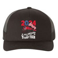 All Aboard The Trump Train Yupoong Adult 5-Panel Trucker Hat