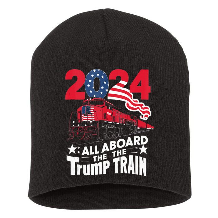 All Aboard The Trump Train Short Acrylic Beanie