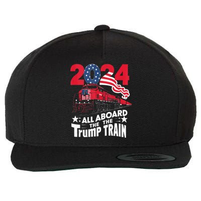 All Aboard The Trump Train Wool Snapback Cap