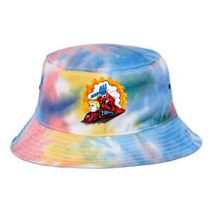 All Abroad The Trump Train 2024 Future Is Bright Tie Dye Newport Bucket Hat