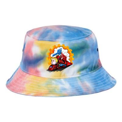 All Abroad The Trump Train 2024 Future Is Bright Tie Dye Newport Bucket Hat