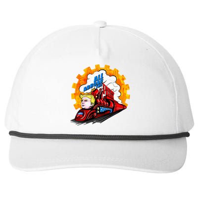 All Abroad The Trump Train 2024 Future Is Bright Snapback Five-Panel Rope Hat