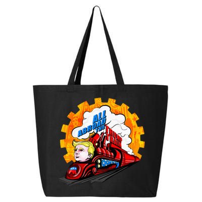 All Abroad The Trump Train 2024 Future Is Bright 25L Jumbo Tote