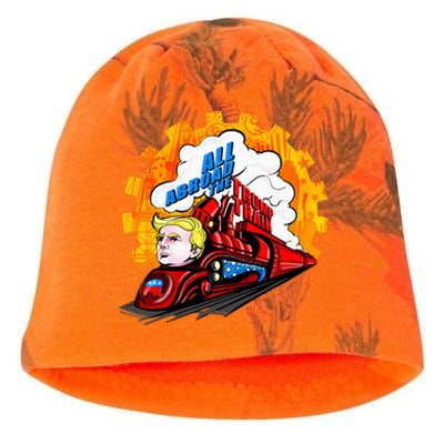 All Abroad The Trump Train 2024 Future Is Bright Kati - Camo Knit Beanie