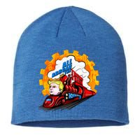 All Abroad The Trump Train 2024 Future Is Bright Sustainable Beanie