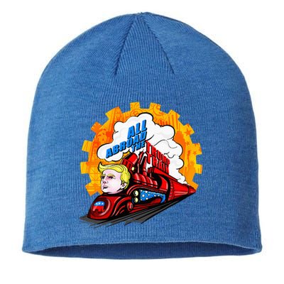 All Abroad The Trump Train 2024 Future Is Bright Sustainable Beanie