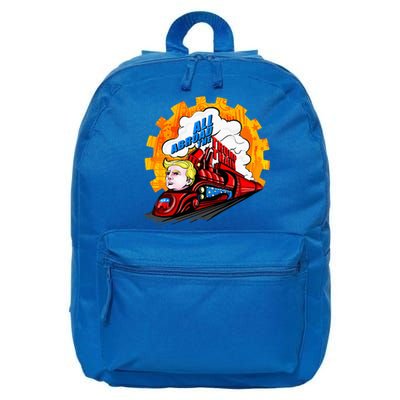 All Abroad The Trump Train 2024 Future Is Bright 16 in Basic Backpack