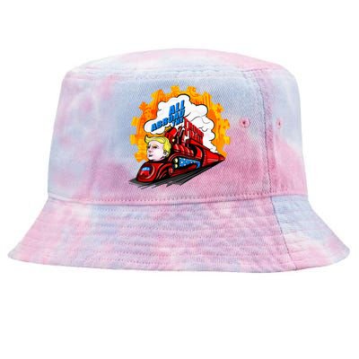 All Abroad The Trump Train 2024 Future Is Bright Tie-Dyed Bucket Hat