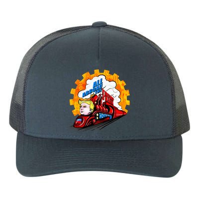 All Abroad The Trump Train 2024 Future Is Bright Yupoong Adult 5-Panel Trucker Hat