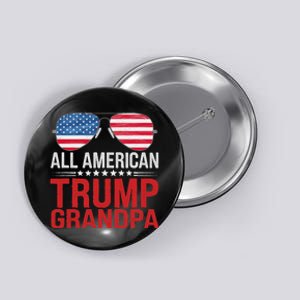 All American Trump Grandpa Flag Sunglasses Patriotic Button