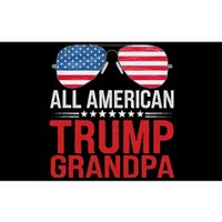 All American Trump Grandpa Flag Sunglasses Patriotic Bumper Sticker