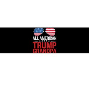 All American Trump Grandpa Flag Sunglasses Patriotic Bumper Sticker