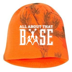 All About That Base Cheerleading Funny Gift Cheer Funny Gift Cheer Cool Gift Kati - Camo Knit Beanie