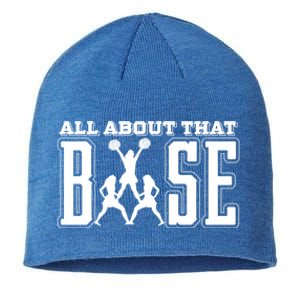 All About That Base Cheerleading Funny Gift Cheer Funny Gift Cheer Cool Gift Sustainable Beanie