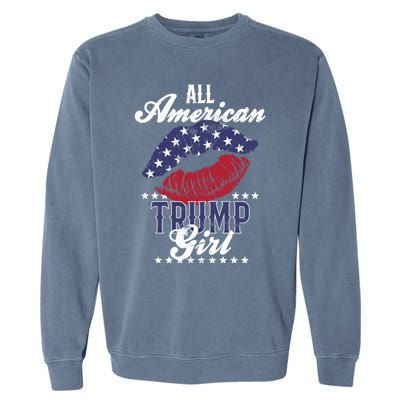 All American Trump Usa Vote 2024 Gift Garment-Dyed Sweatshirt