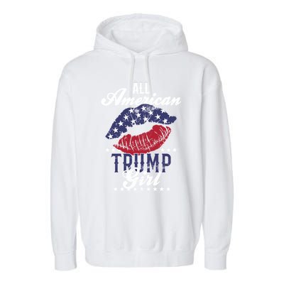 All American Trump Usa Vote 2024 Gift Garment-Dyed Fleece Hoodie