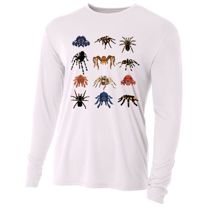 Animal Arachnid Tarantula Arthropod Halloween Gift Spider Cooling Performance Long Sleeve Crew