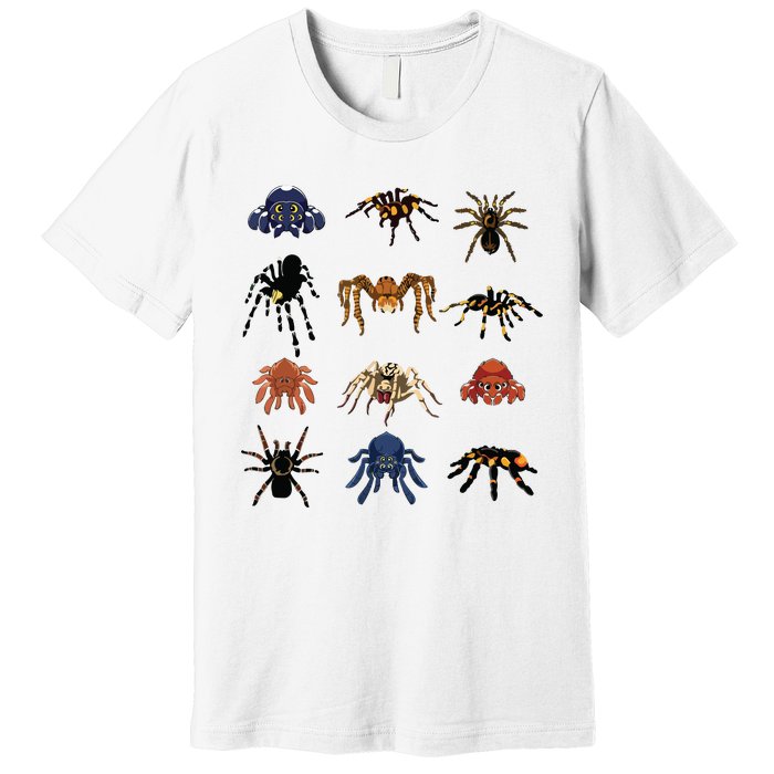 Animal Arachnid Tarantula Arthropod Halloween Gift Spider Premium T-Shirt