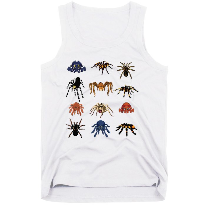 Animal Arachnid Tarantula Arthropod Halloween Gift Spider Tank Top