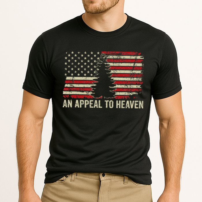An Appeal To Heaven Usa Revolution Pine Tree American Flag Cooling Performance Crew T-Shirt