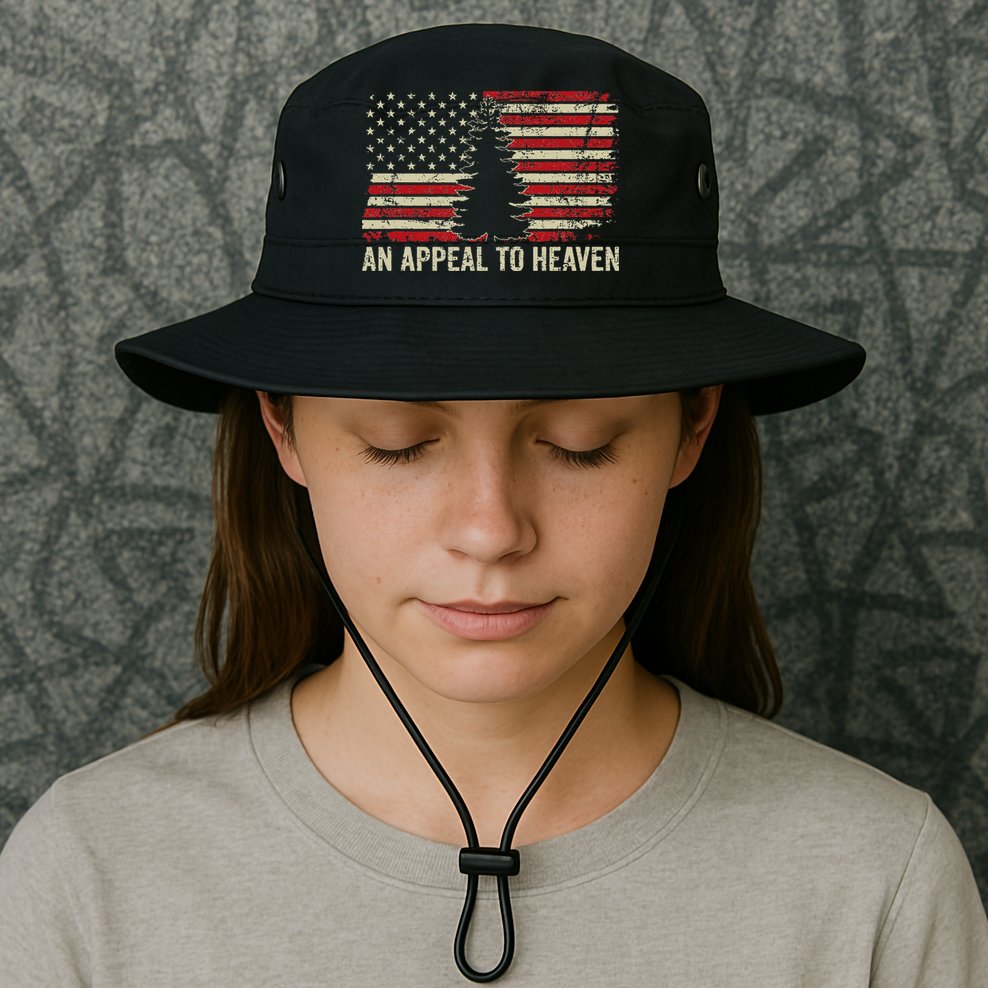 An Appeal To Heaven Usa Revolution Pine Tree American Flag Bucket Hat