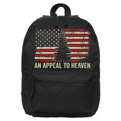An Appeal To Heaven Usa Revolution Pine Tree American Flag 16 in Basic Backpack