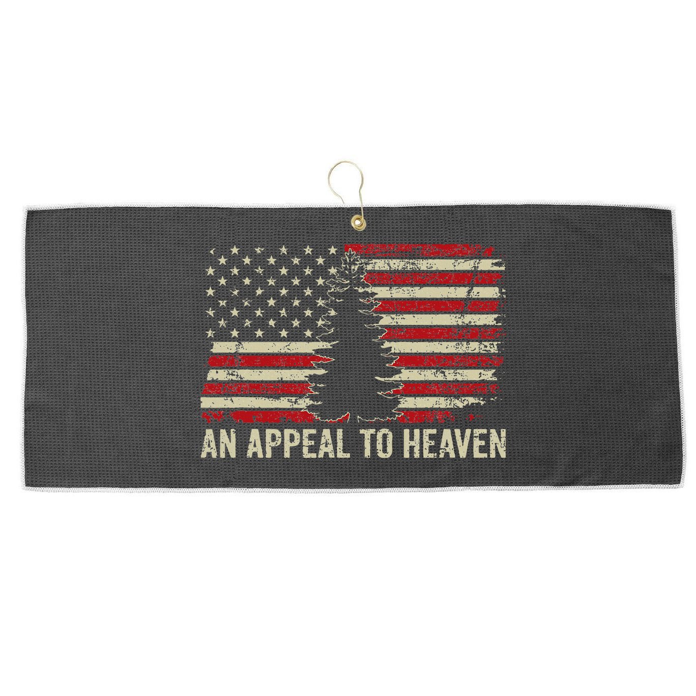 An Appeal To Heaven Usa Revolution Pine Tree American Flag Large Microfiber Waffle Golf Towel