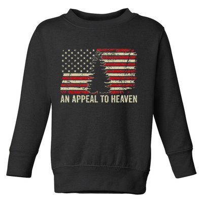 An Appeal To Heaven Usa Revolution Pine Tree American Flag Toddler Sweatshirt