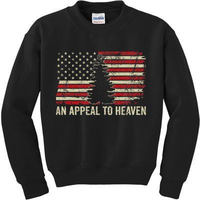 An Appeal To Heaven Usa Revolution Pine Tree American Flag Kids Sweatshirt