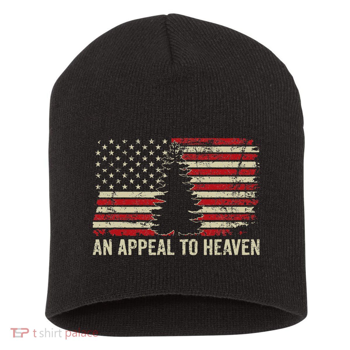 An Appeal To Heaven Usa Revolution Pine Tree American Flag Short Acrylic Beanie