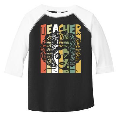 African American Teacher Hair Afro African Black Teachers Toddler Fine Jersey T-Shirt