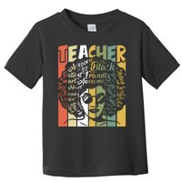 African American Teacher Hair Afro African Black Teachers Toddler T-Shirt