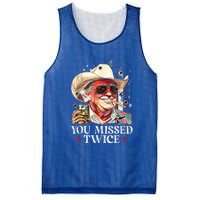 Assassination Attempt Trump 2024 You Missed Twice Mesh Reversible Basketball Jersey Tank