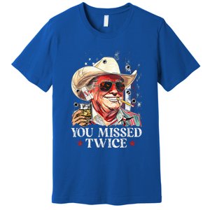 Assassination Attempt Trump 2024 You Missed Twice Premium T-Shirt