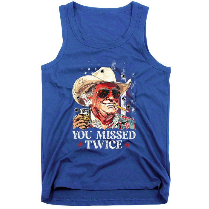 Assassination Attempt Trump 2024 You Missed Twice Tank Top