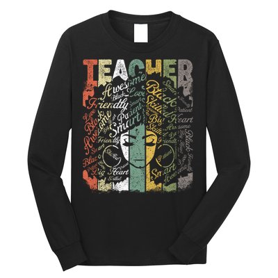 African American Teacher Hair Afro African American Teachers Long Sleeve Shirt