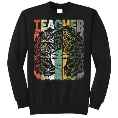 African American Teacher Hair Afro African American Teachers Sweatshirt