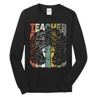 African American Teacher Hair Afro African American Teachers Tall Long Sleeve T-Shirt