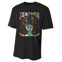 African American Teacher Hair Afro African American Teachers Performance Sprint T-Shirt